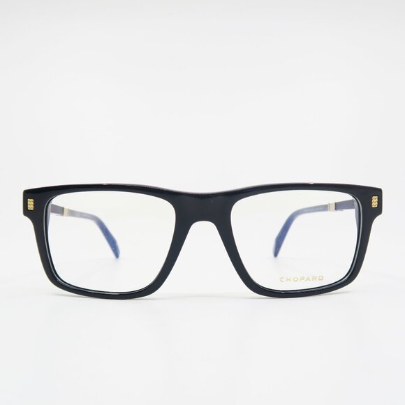 Chopard VCH313 0700 53mm. Black Carbon Fiber, Rectangular, New Men's Eyeglasses.